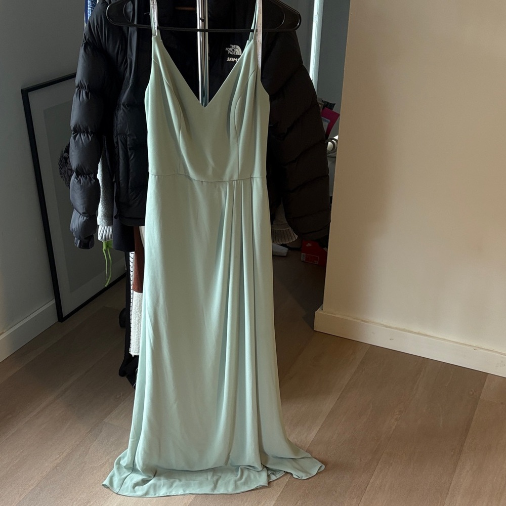 Chic Light Green Maxi Dress / bridesmaid